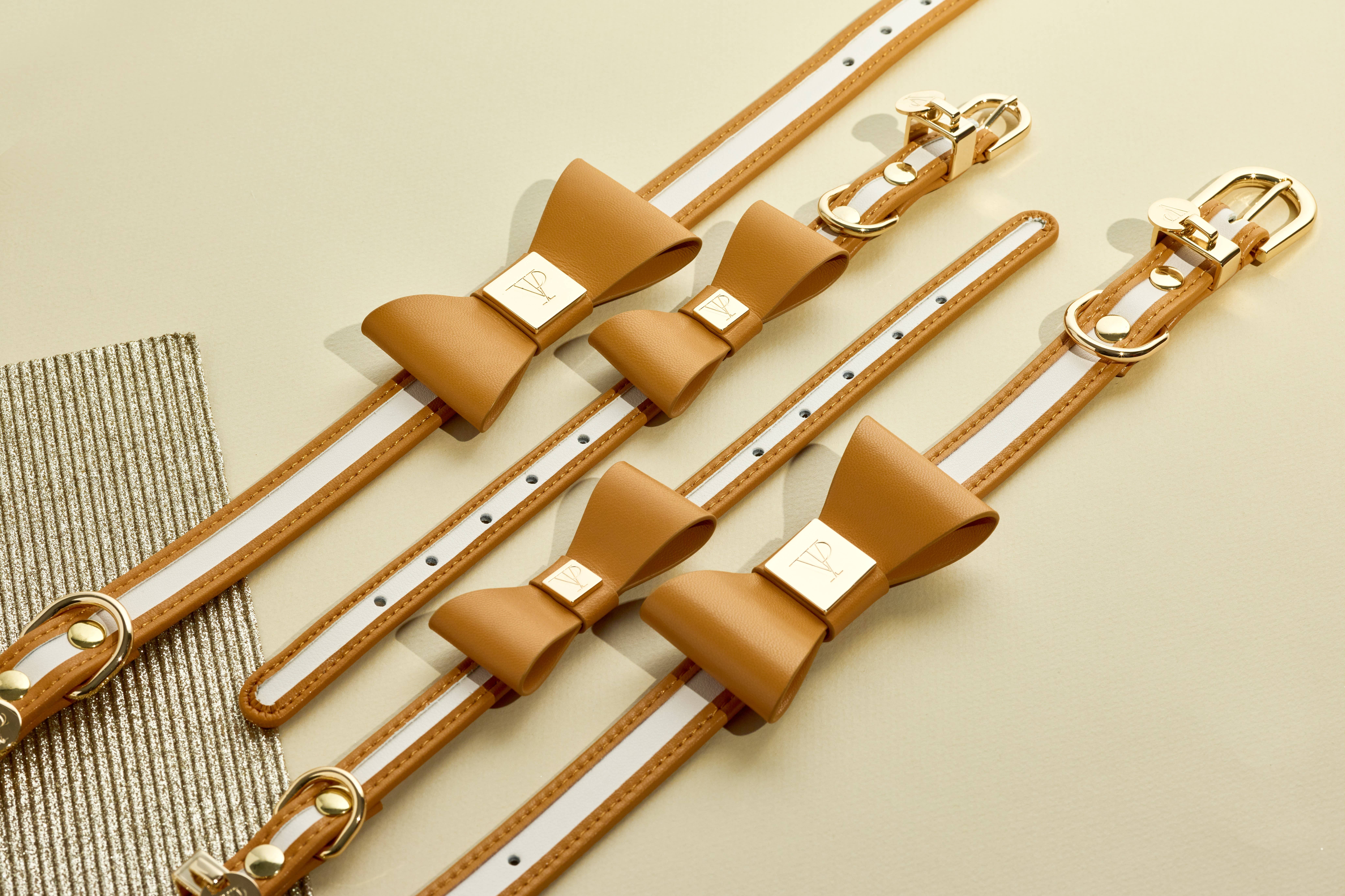 The V.I.PUP Collection - Wholesale Pet Collar - Dog - Denim Victorian 88 & Gold Collar2