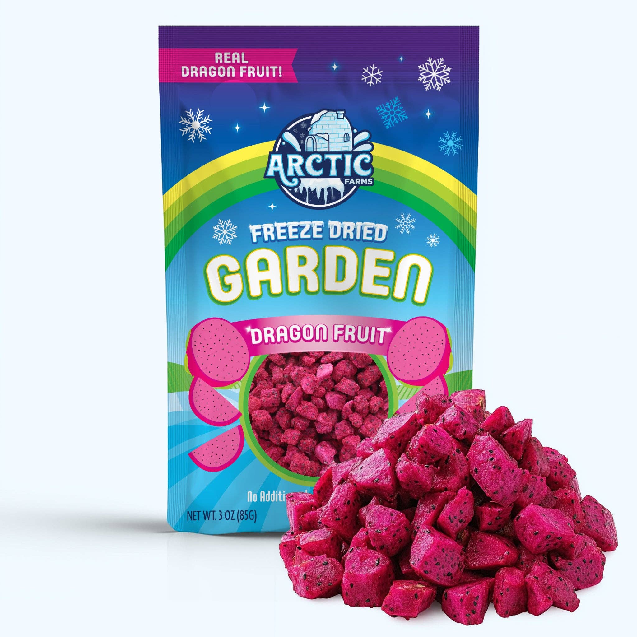 Arctic Farms – Fruta seca/desidratada por atacado – Fruta do Dragão Orgânica Liofilizada Arctic Farms0