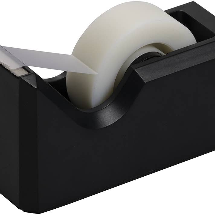 JAM Colorful Desk Tape Dispensers, Black, 1/Pack for wholesale by JAM PAPER