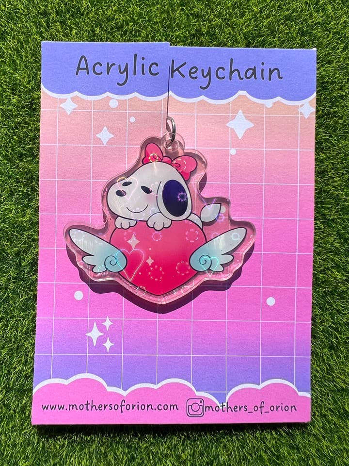 Snoop Heart Keychain for wholesale by Mothers Of Orion