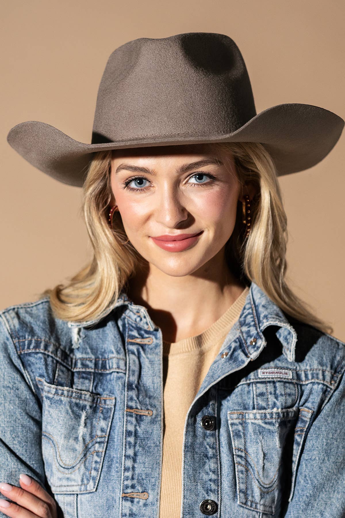Urbanista - Wholesale Fedora - Women's - 100% Australian Wool Hard Brim Cowboy Hat-Blank 2