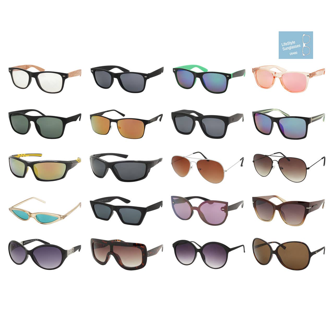 Shark Eyes, Inc – wholesale Sunglasses – Unisex – Sunglass Floor Display In and Out Program 300 Sunglasses/Dis1