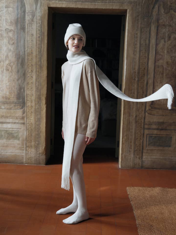 Lèmme - Wholesale Tunic Sweater - Women's - Pure Cashmere Maxi Crewneck2