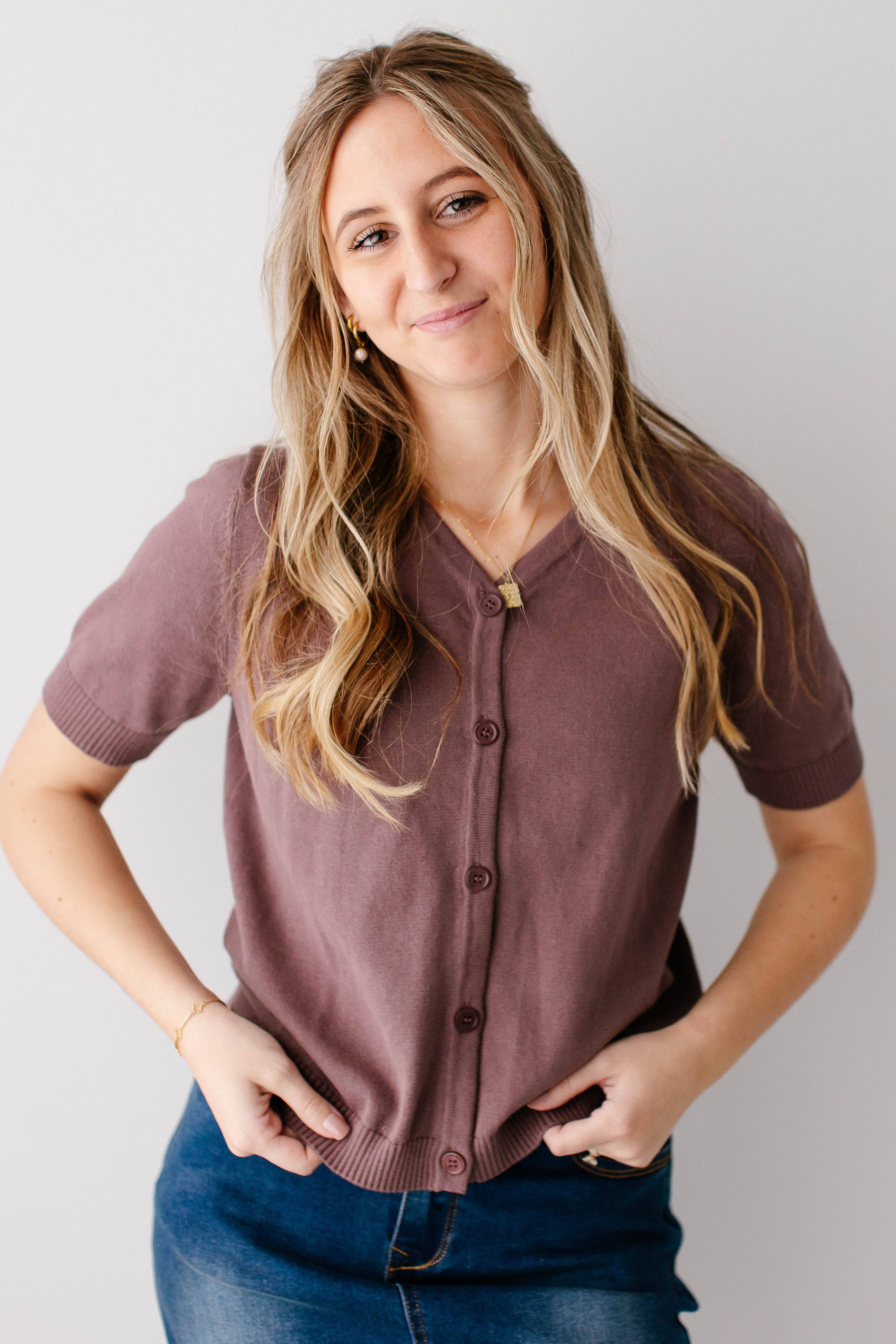 The Main Street Exchange - Wholesale Cardigan - Women's - 'Catherine' Short Sleeve Cotton Cardigan8