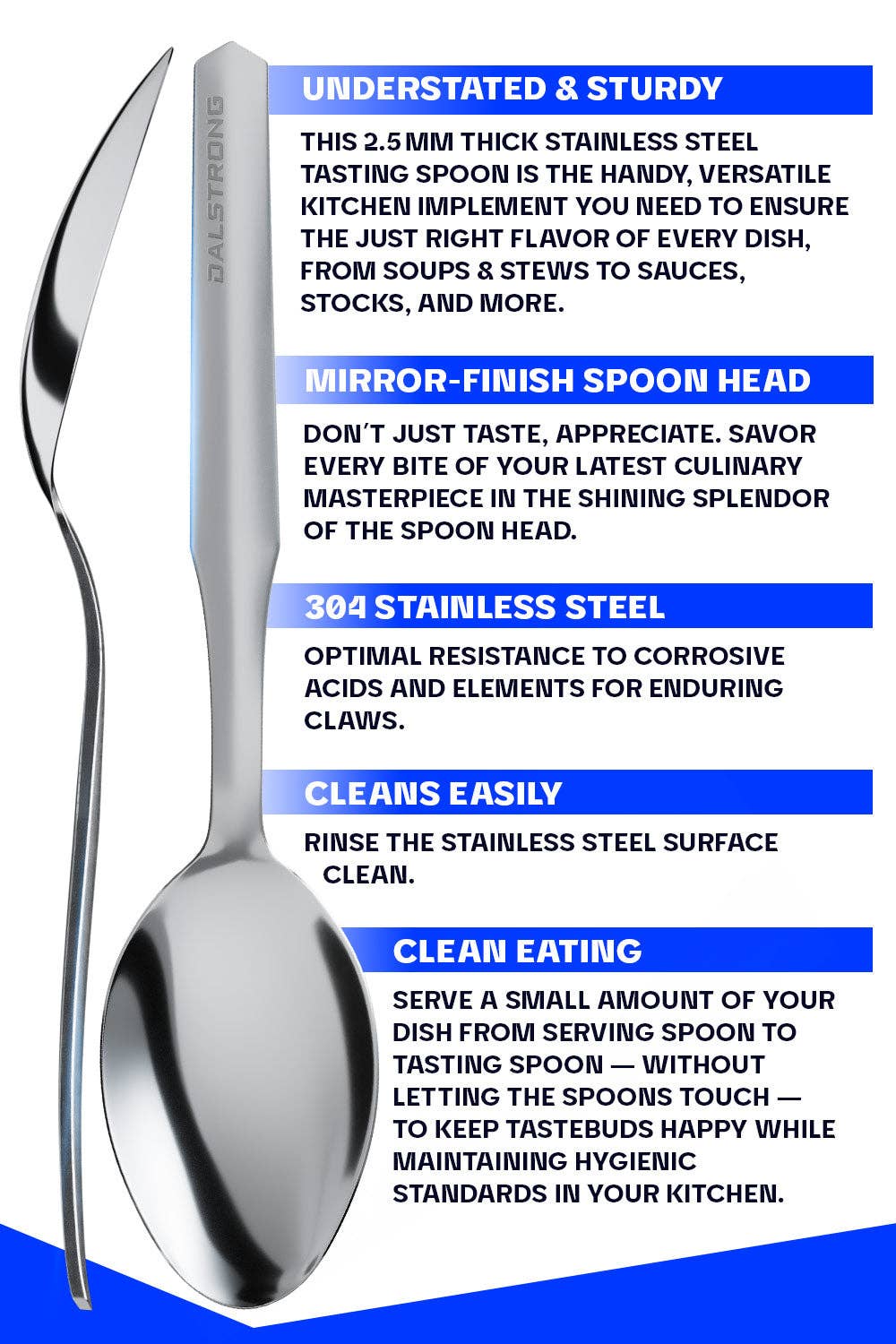 Dalstrong - Wholesale Kitchen Spoon - Professional Chef Tasting & Plating Spoon | Dalstrong ©4