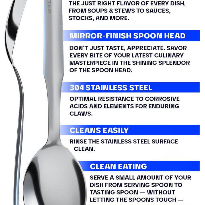 Dalstrong - Wholesale Kitchen Spoon - Professional Chef Tasting & Plating Spoon | Dalstrong ©4