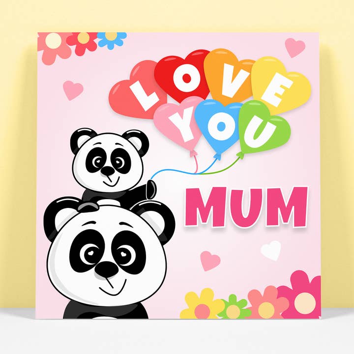 Happy Birthday | Mothers Day - Love You Mum Card for wholesale by RoleyOleyMoley