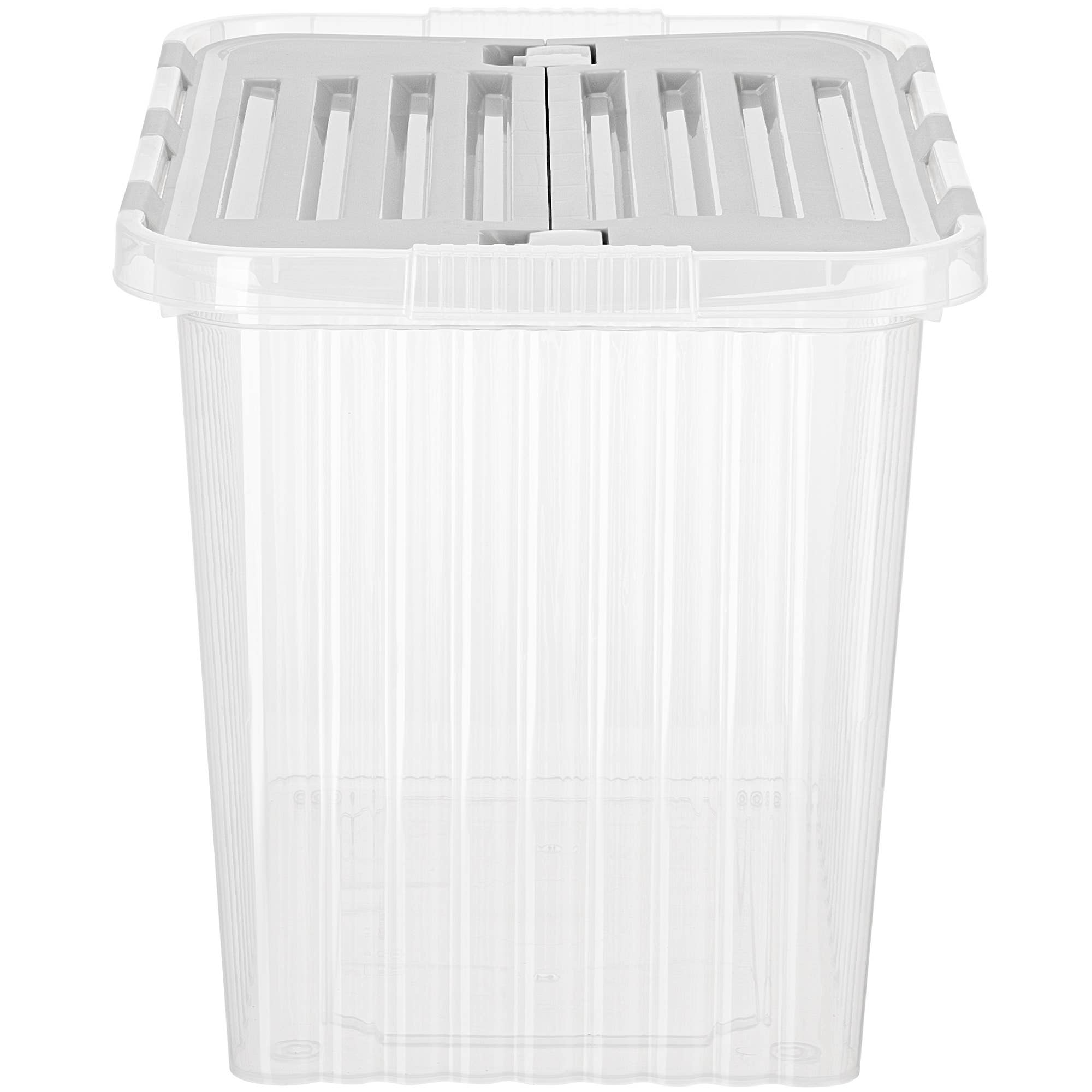 Superio Brand - Wholesale Storage Bin - Superio Hinged Lid Storage Container, Closet Organizer 50L28