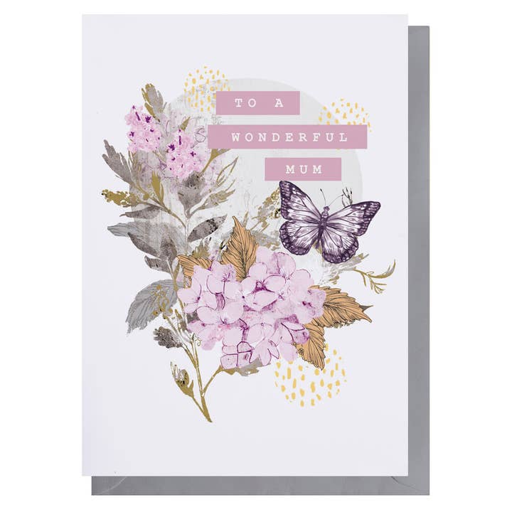 Wonderful Mum Card | Female Birthday Card | Mother's Day for wholesale by Louise Tiler