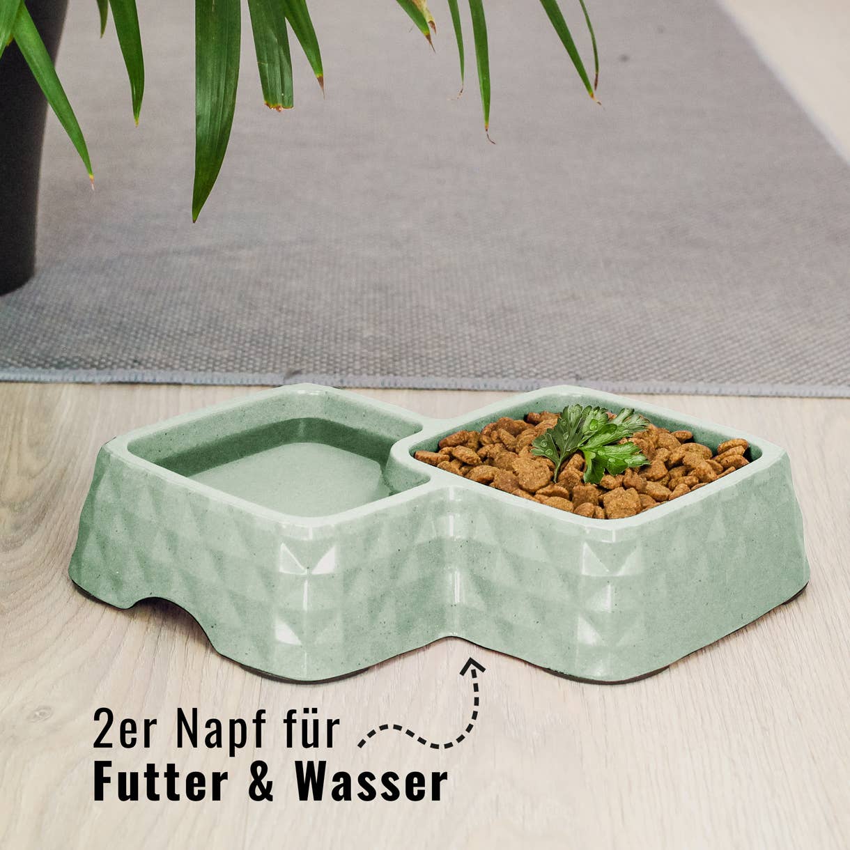 ne&no - Wholesale Pet Bowl - Cat/Dog - ne&no® Bamboo Double Bowl for Cats & Dogs - Non-Slip9