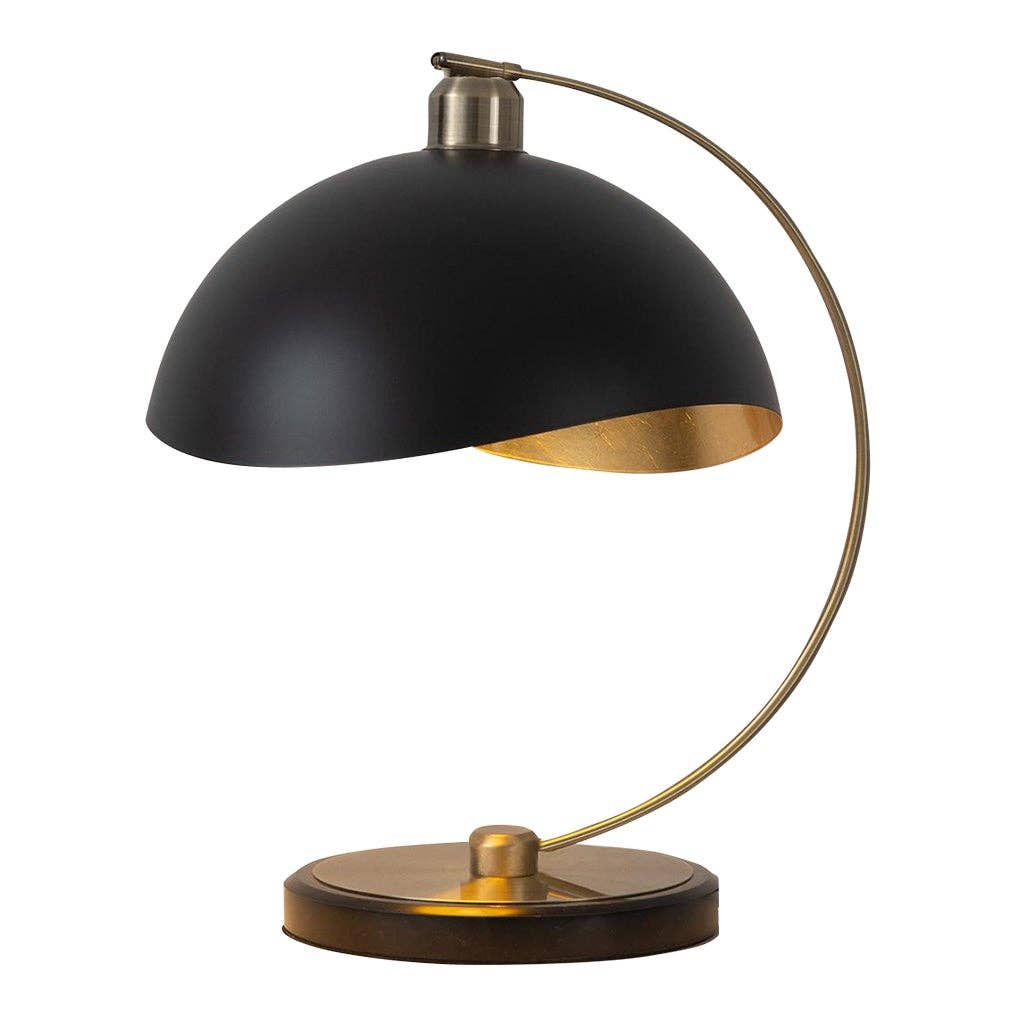 Nova of California - Wholesale Accent/Desk Lamp - Table Lamp Weathered Brass 15" Luna Bella Mini Accent Dimmer0