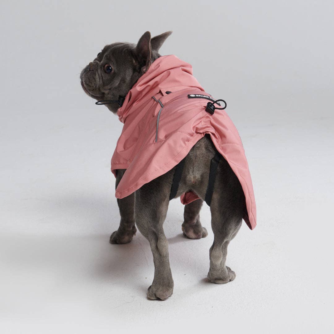 Spark Paws - Wholesale Pet Raincoat - Dog - Breatheshield™ Dog Raincoat - Sea Pink3