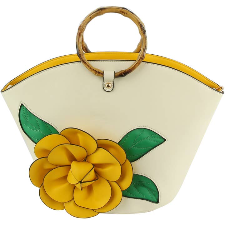 Handbag Factory Corp - Wholesale Top Handle Bag - Women's - Women Flower Satchel Evening Purse Party Bag4