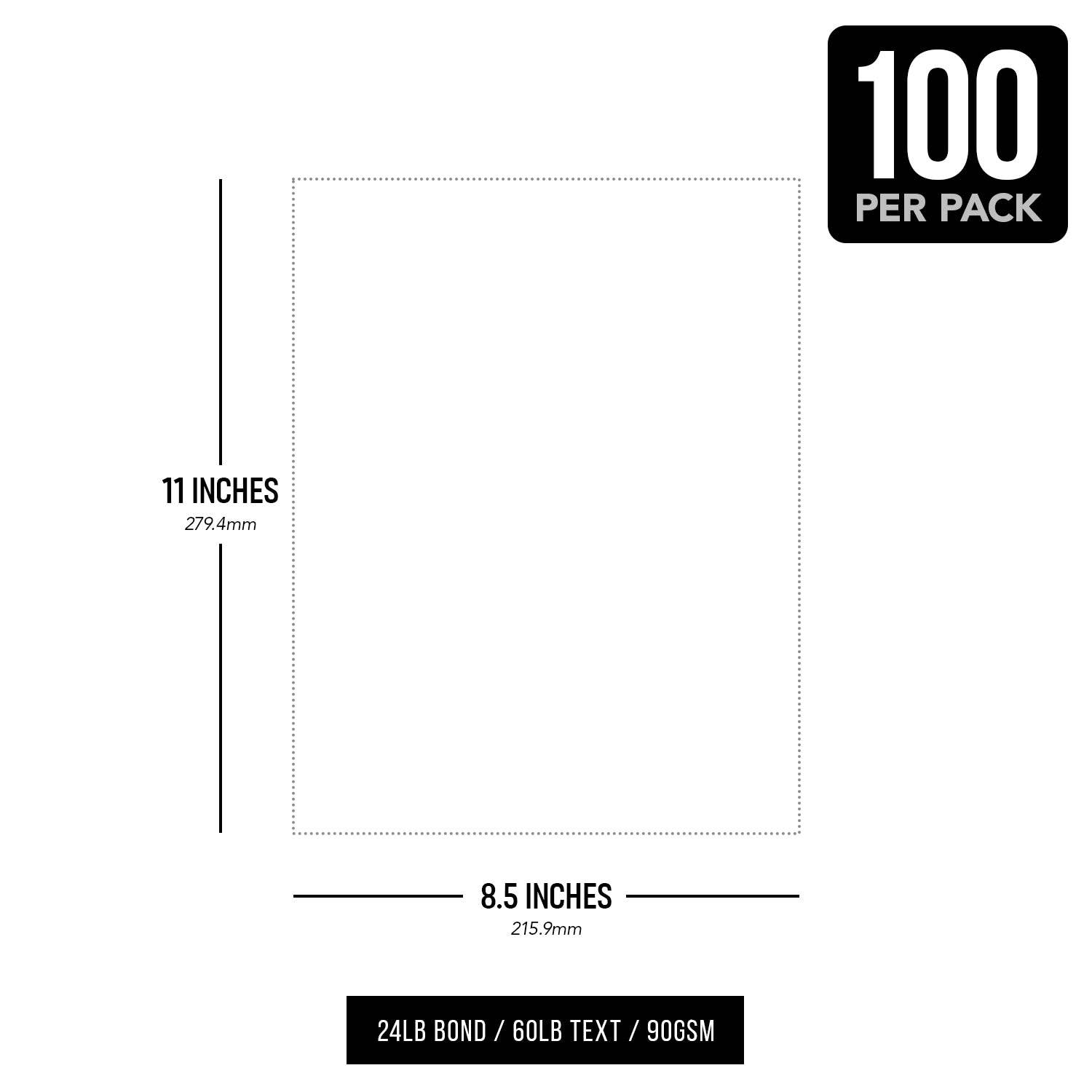 Fine Cardstock - Vendita all'ingrosso Attrezzature per lavoretti e fai da te - Carta pergamena 8,5 x 11, 24 libbre, 90 g/mq, 100 fogli17