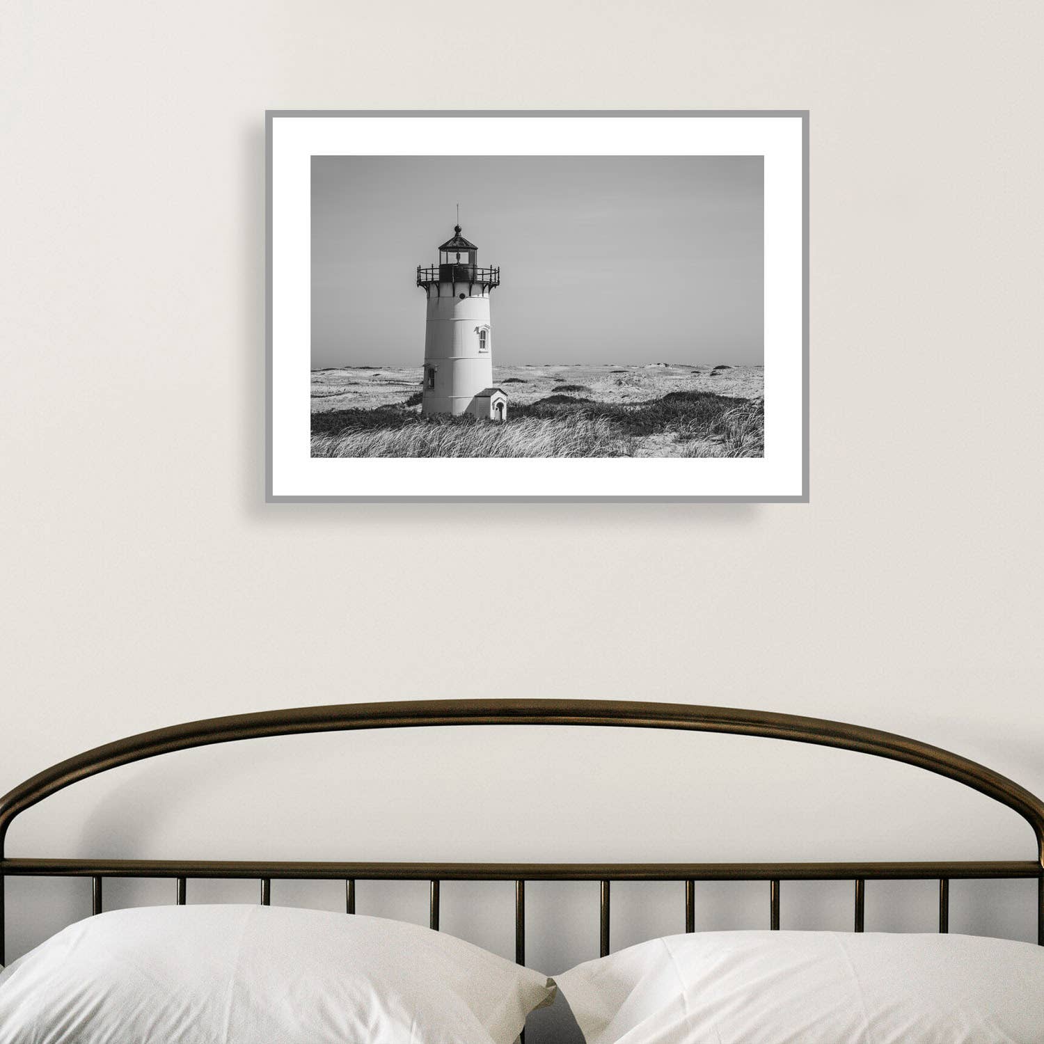 Brooke T Ryan Photographic Art - Wholesale Art Print - Race Point Light: Black and White Provincetown Cape Cod Art1