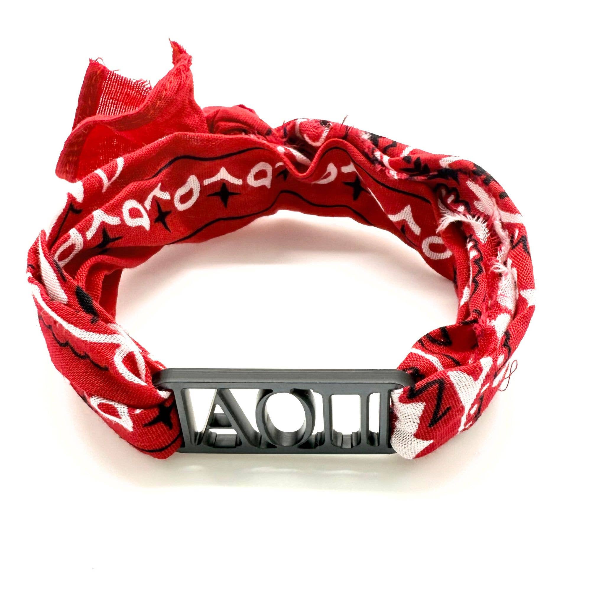 Sarahndipity Shop - Wholesale Bandana - Women's - Bandana Wrap w/ Sorority Acrylic Slide 2