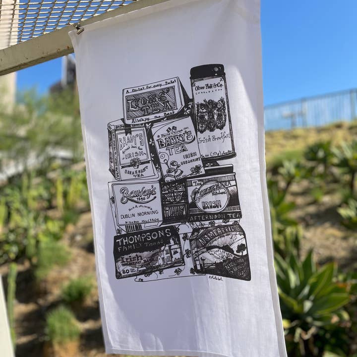 Irish Tea - Tea Towel for wholesale by KLoRebel Art Co.
