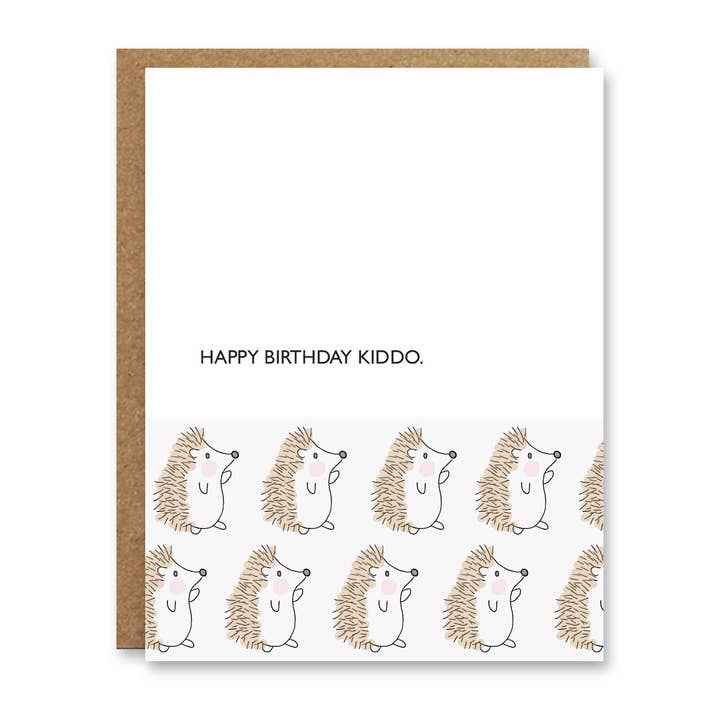 Kiddo Birthday Card on 130lb Recycled Card Stock for wholesale by Boo To You