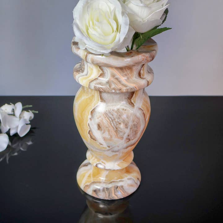 OnyxBowl - Wholesale Vase - Stone Flower Vase Hand Crafted from Genuine Onyx2