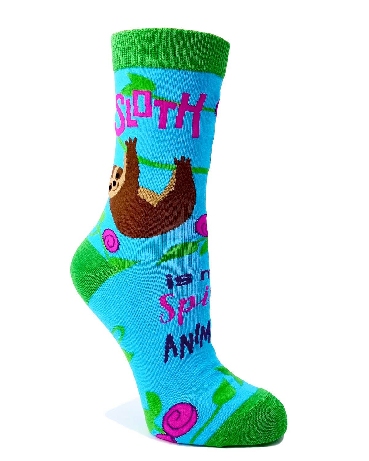 Fabdaz - Wholesale Socks - Women's - Sloth is My Spirit Animal Women's Novelty Crew Socks1