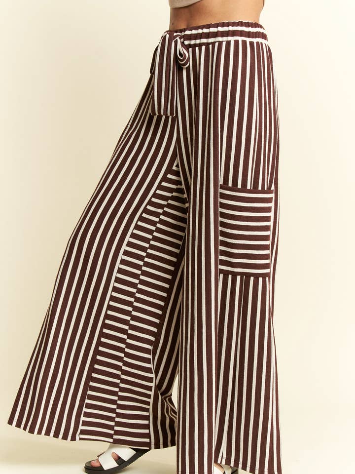 JADE BY JANE - Wholesale Pants - Women's - PLUS SIZE STRIPE WIDE LEG PANTS24