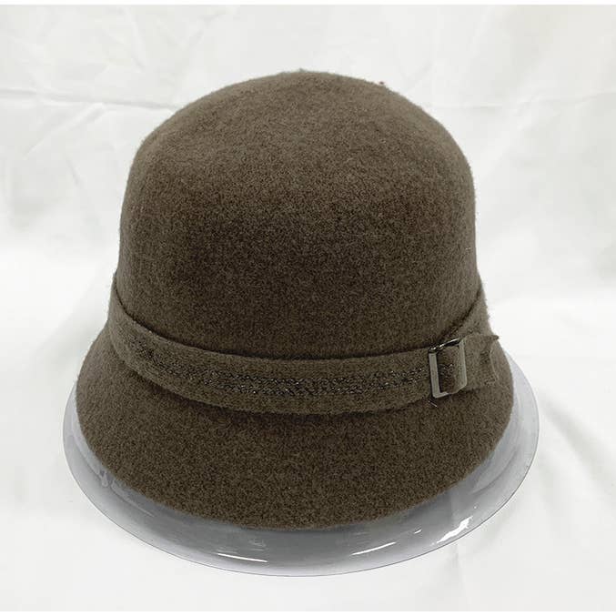 Comfortarians - Wholesale Bucket Hat - Women's - FW Women's Bunge Riding Hat Wool Hat Cloche Hat Bucket Hat1