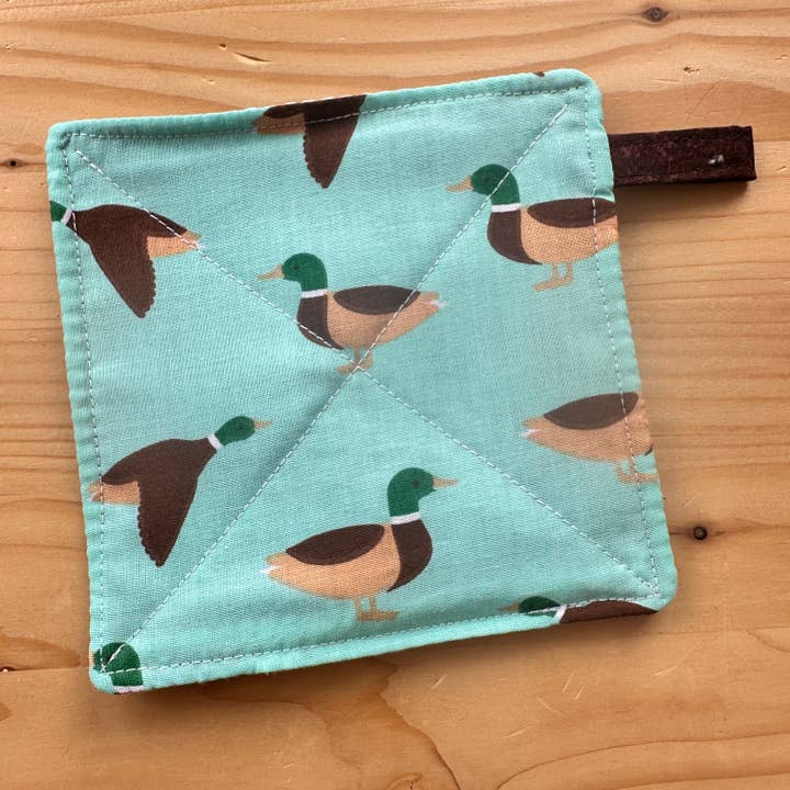 Mallard Duck Print Fabric Jar Opener For Your Kitchen for wholesale by Craftinista Girl