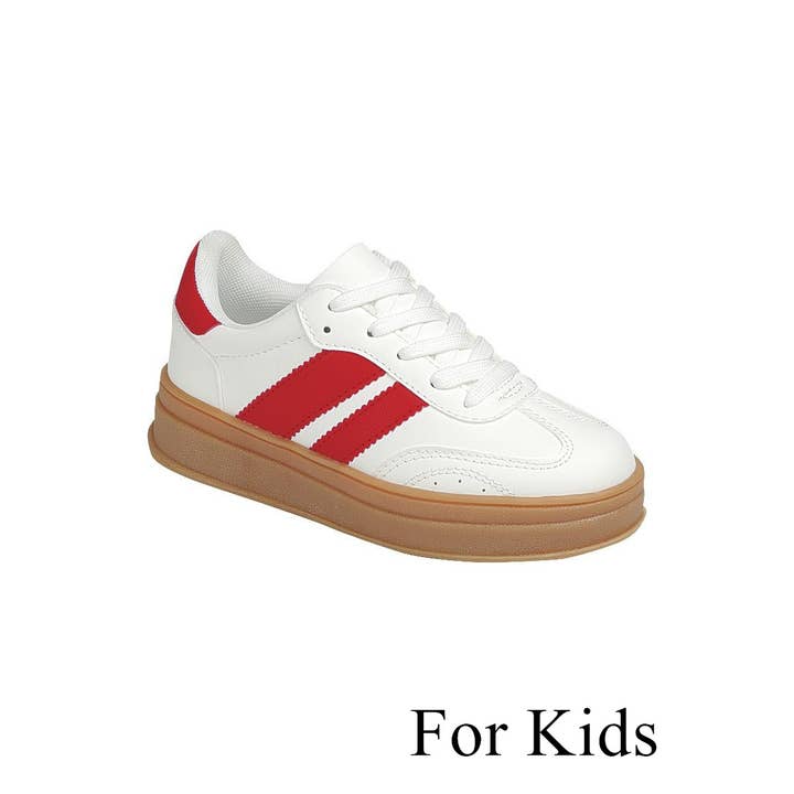 FASHION EMPORIO - Wholesale Lifestyle Sneakers - Kids - Kids Lace up Sneaker Shoes FL-TOPPING-03K