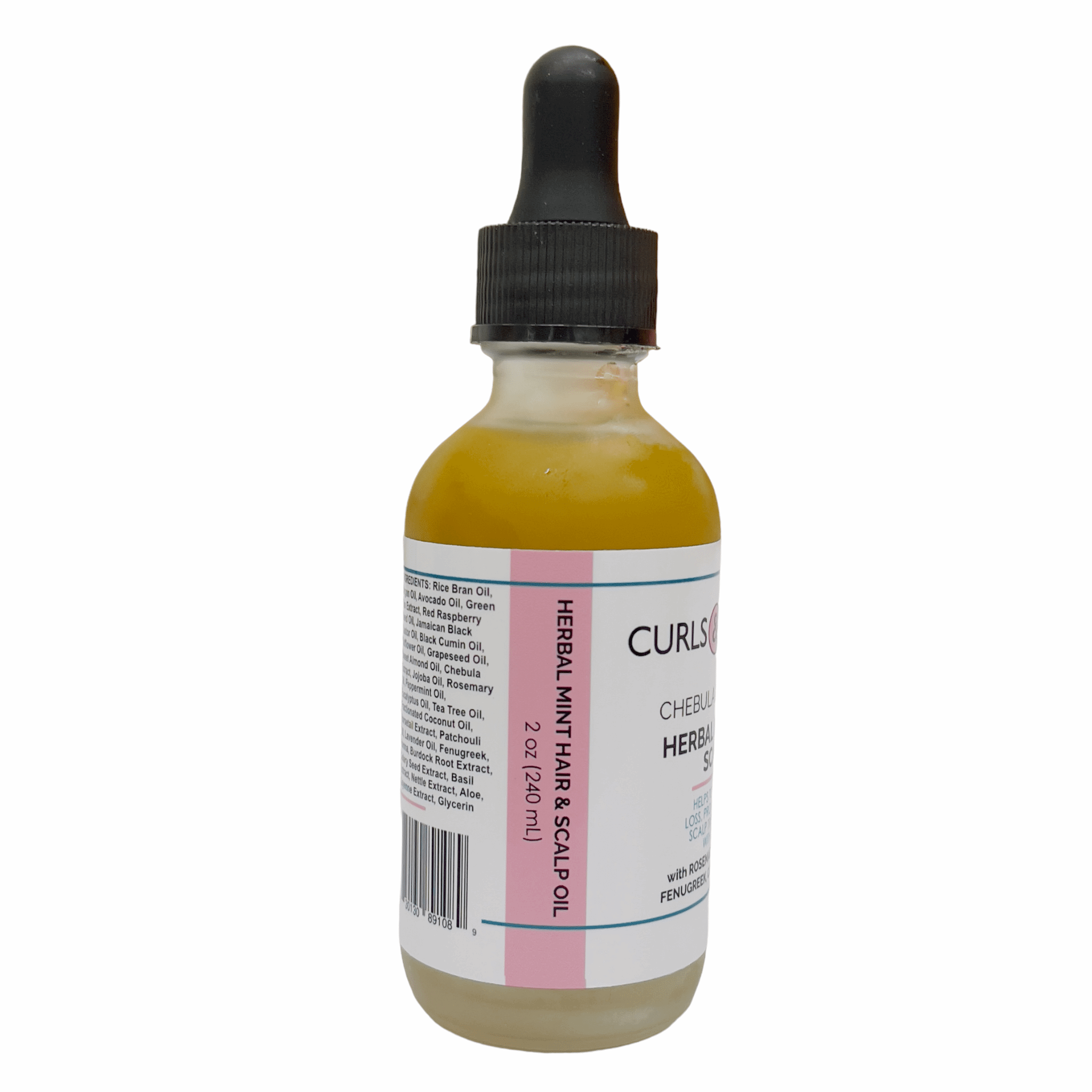 Curls & Potions - Wholesale Haarolie - Chebula & Green Tea Kruidenmuntolie voor haar en hoofdhuid1
