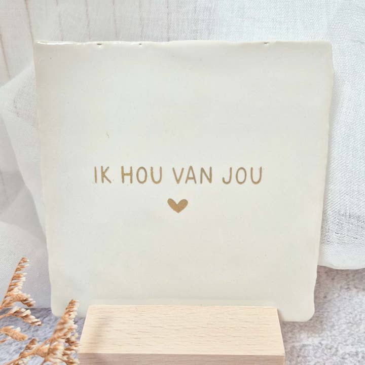 Tile I love you for wholesale by Fien & Feau