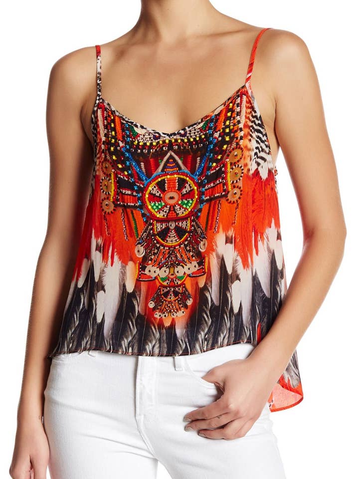 Kyle x Shahida - Wholesale Camisole - Women's - Red Cami Top for Women0