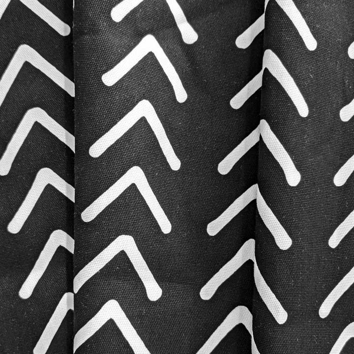 Rockin Cushions – wholesale Överdrag till stol/soffa – Svart Boho Mudcloth Arrow Print Slip Cover, kompatibel med IKEA KNOPPARP