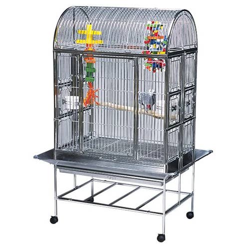Caitec Inc - Wholesale Pet Bed - Cat/Dog - Bird Cage Folding Stainless Steel Chapel Bird Cage