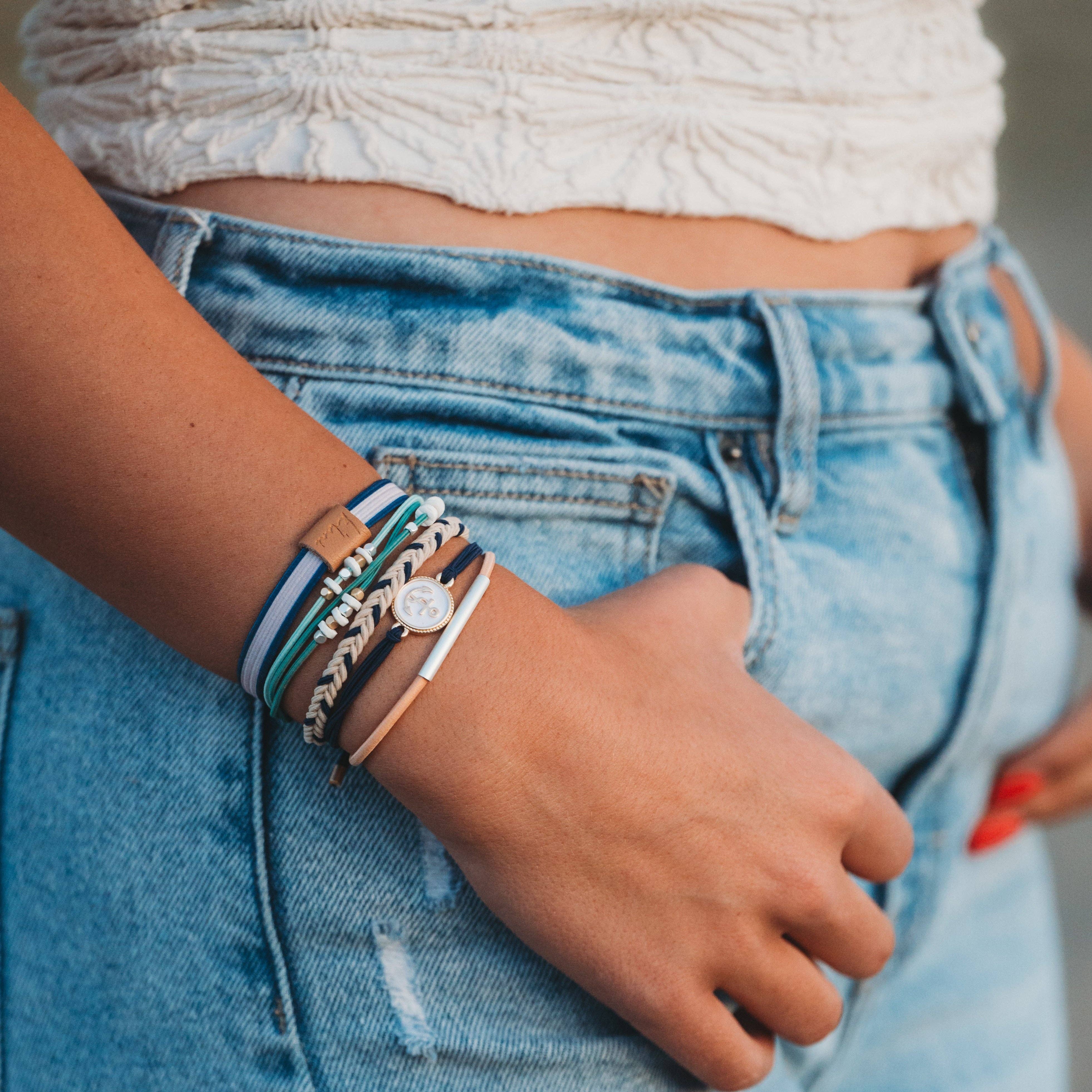 K'lani hair tie bracelets - Wholesale Jewelry Set - Anchor1