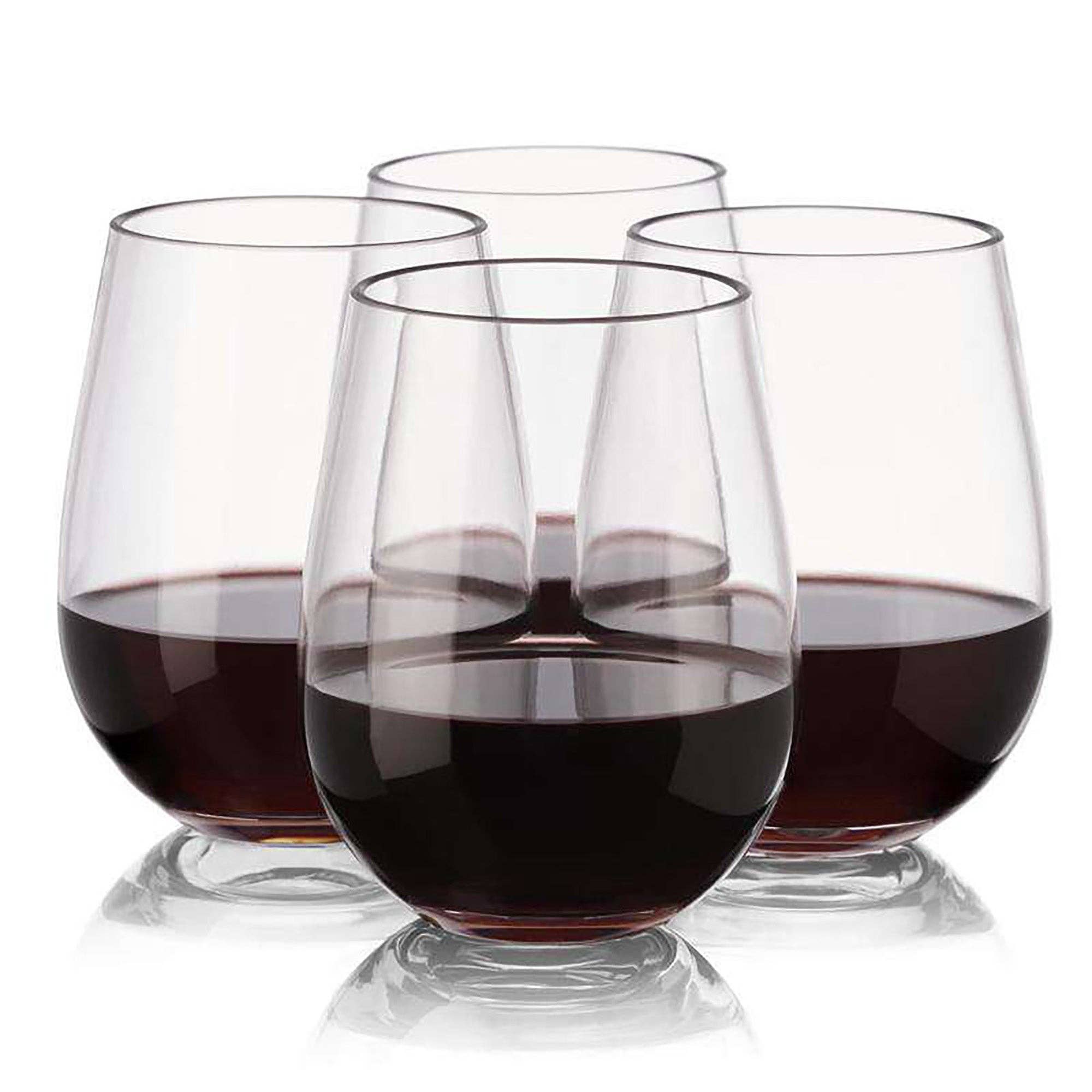 Smarty had a Party – wholesale Wine glass – 12 oz. Clear Elegant Plastic Wine Glasses - 64 pcs7