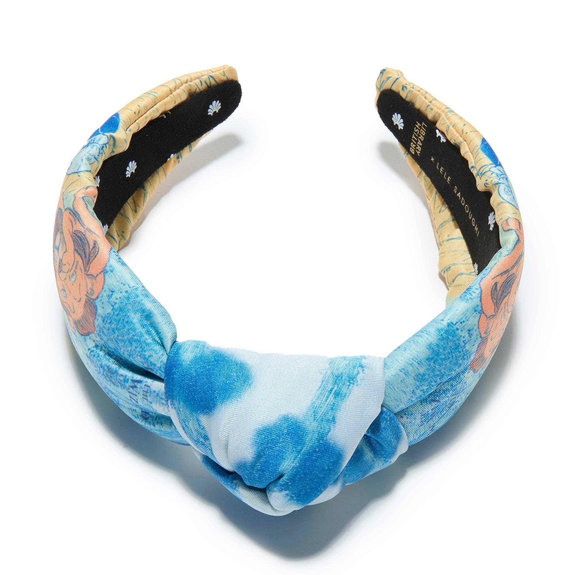 Lele Sadoughi – Bandana - Mulher por atacado – FAIXA DE CABELO IMPRESSA COM NÓ AMARELO TIJOLO O NOVO FEITICEIRO DE OZ2