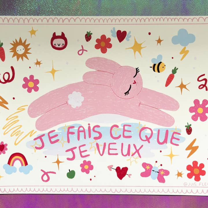 JusFleur - Wholesale Art Print - Je fais ce que je veux - Art print0