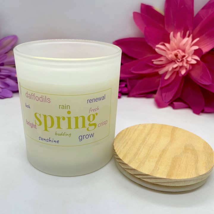 Spring-Grow-Renewal-Sunshine-Bright-Crisp-Jewel-Soy Candle for wholesale by Jamcat Candles
