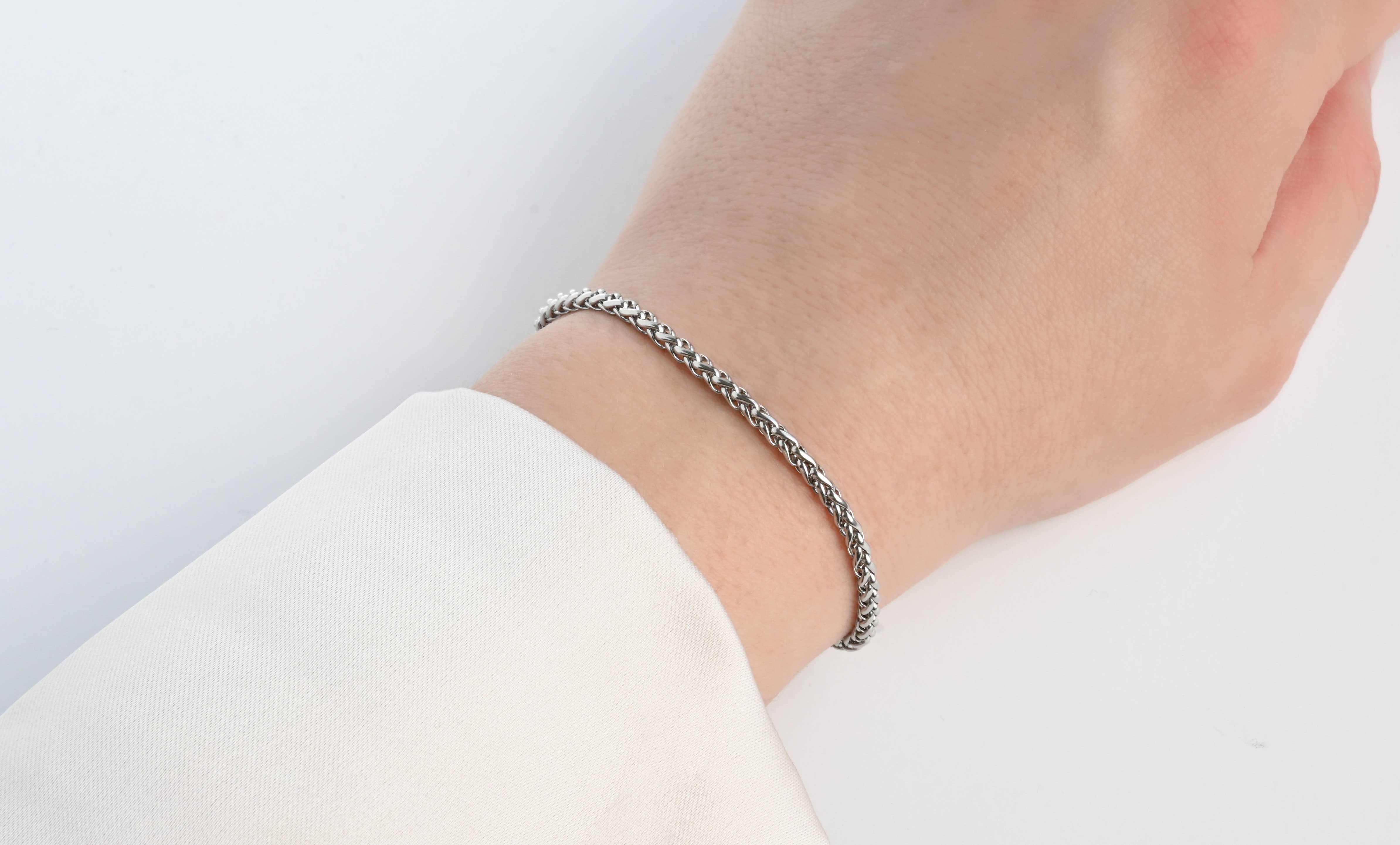 Blueyejewelry - Vente Bracelets maillon et chaîne - Bracelets audacieux en acier inoxydable - Bracelet épais en or et en argent10