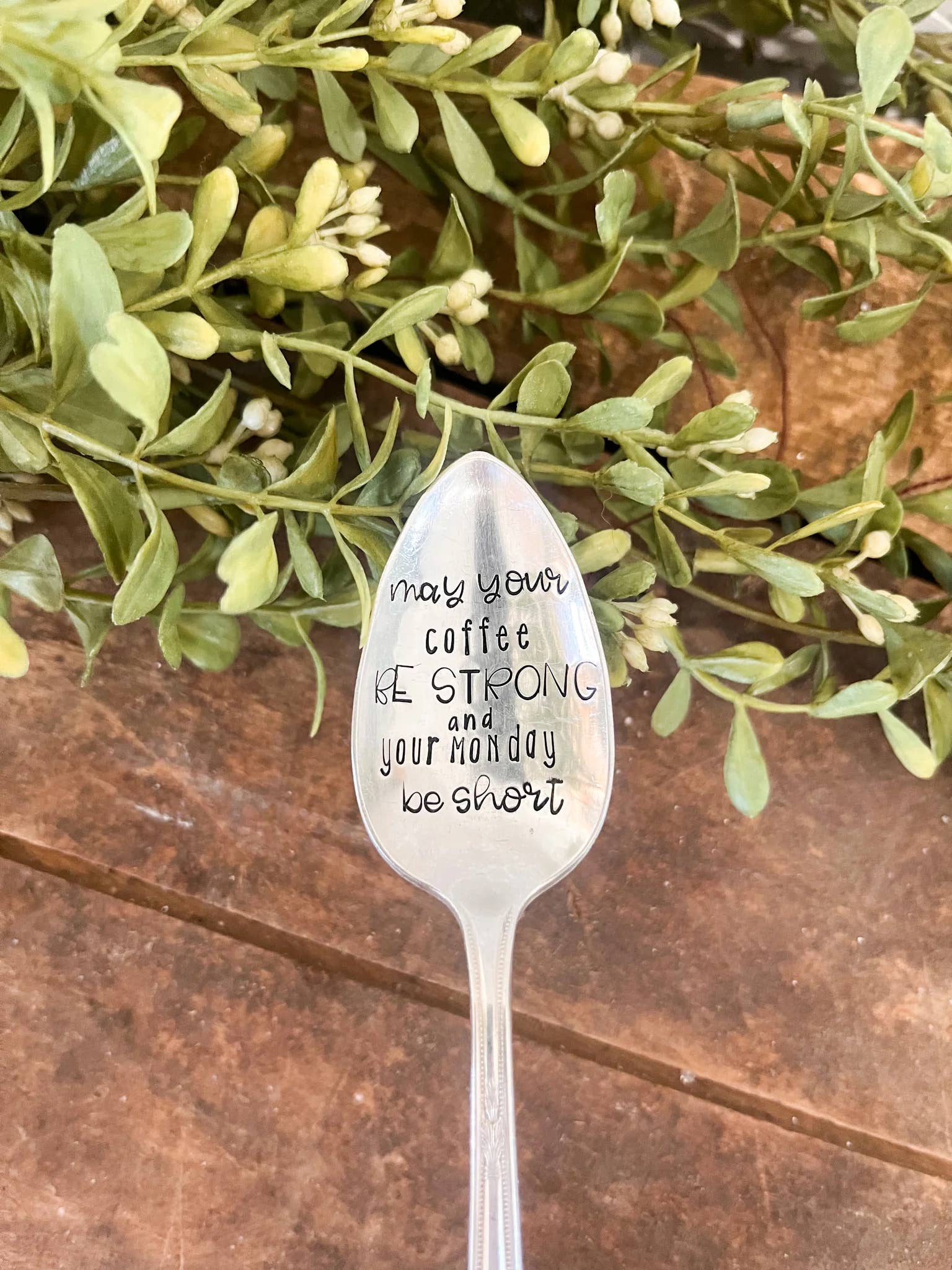The Sassy Barn - Wholesale Table Spoon (Cutlery) - May Your Coffee Be Strong And Your Monday Be Short