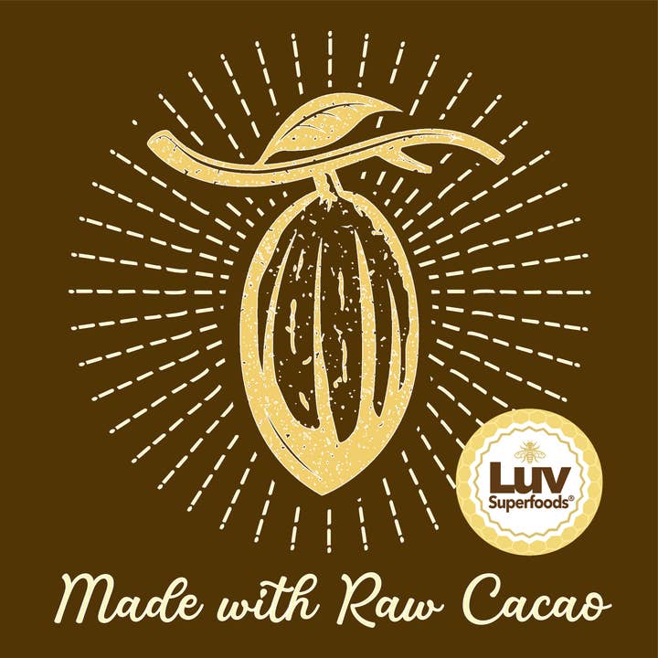 LUV Superfoods - Wholesale Chocolate Covered Sweets - Tahini Crunch +Ashwagandha Superfood Dark Chocolate Cups