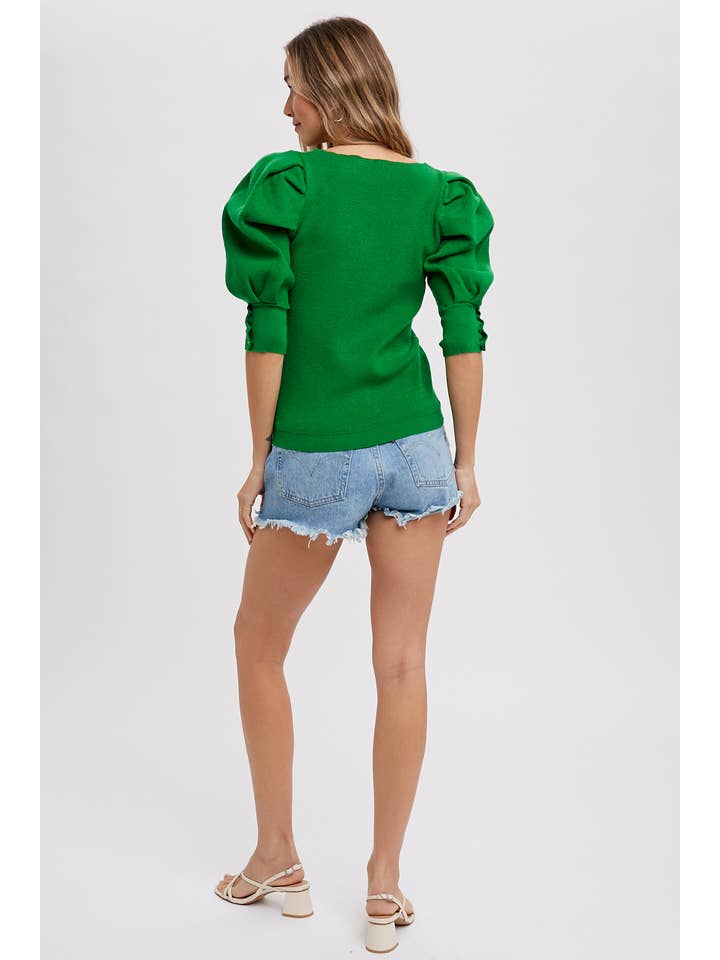 Bluivy - Venta al por mayor Jersey corto de punto - Mujer - JERSEY MANGA CORTA PUFF28