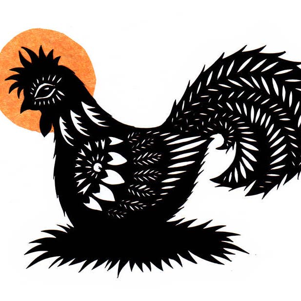 Morning Caller Kunstdruck aus Papier, 10,2 x 17,8 cm für den Großhandel von Rural Pearl: Cut Paper Art by Angie Pickman