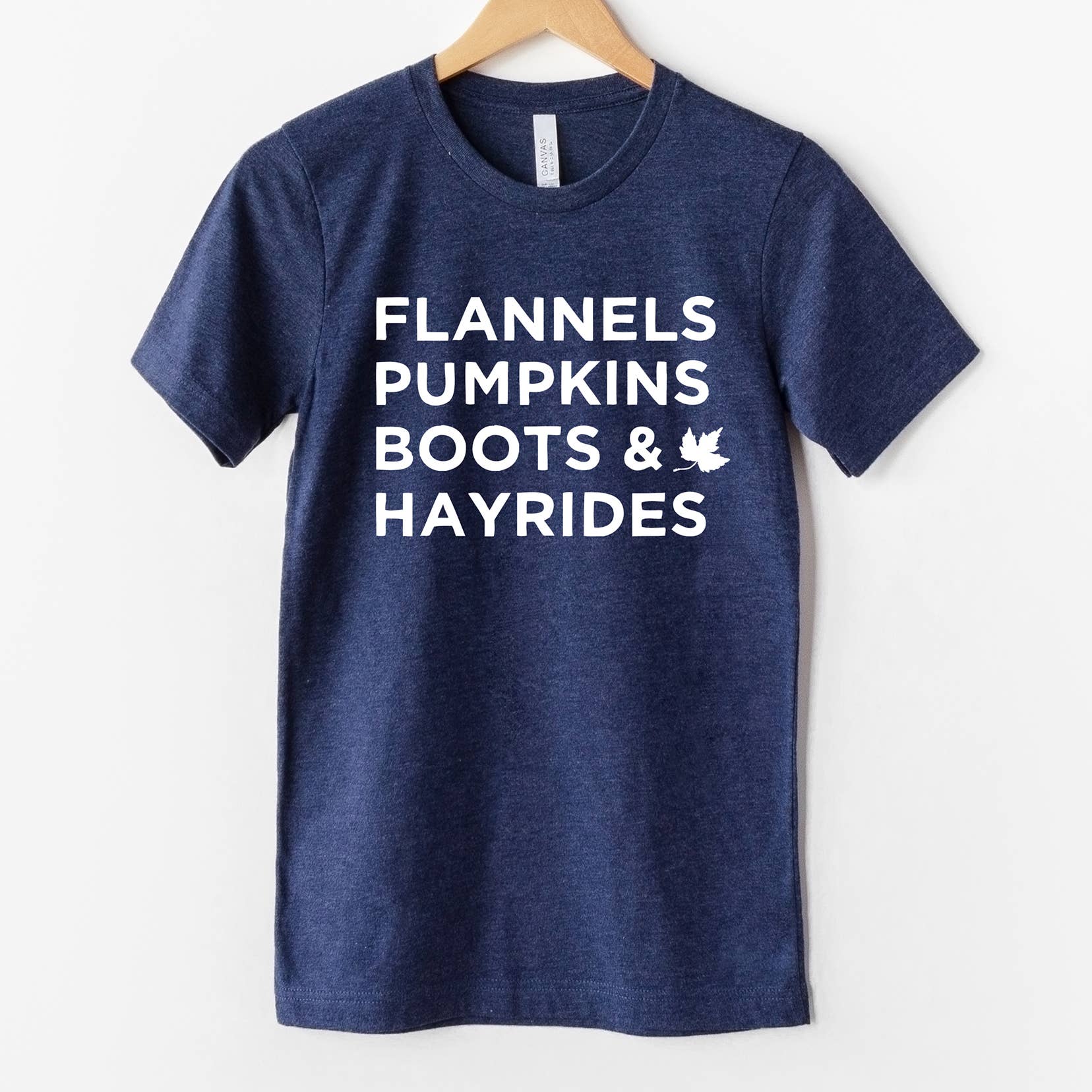 Zoe Creative Co - Vendita all'ingrosso Maglietta serigrafata - Donna - Flannels Pumpkins Boots Hayrides T-Shirt Autunno Camicia Ottobre12