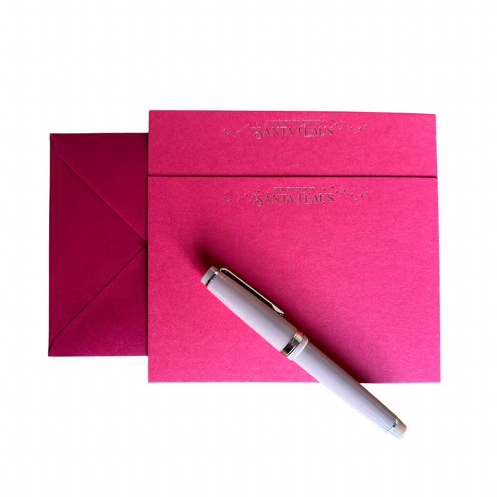 Deliver to the desk of Santa Claus Christmas notecard set for wholesale by soch and co