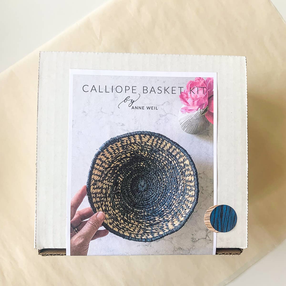 Flax & Twine – wholesale DIY-pysselkit – Calliope Basket Kit (märken 2)13