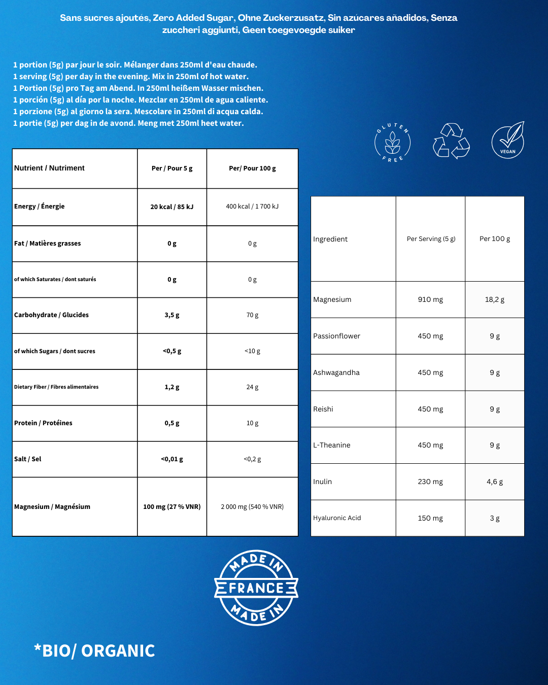 HolistikPlus - Wholesale Oral Supplement/Vitamin - Poussière de Rêve Douce – Sommeil Profond et Récupération Optimale6