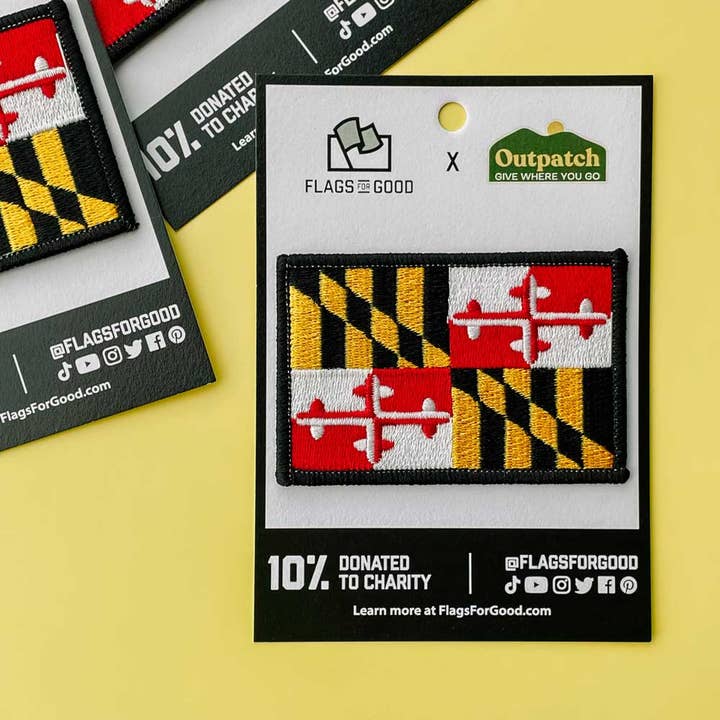 Maryland Flag Patch for wholesale by Flags For Good