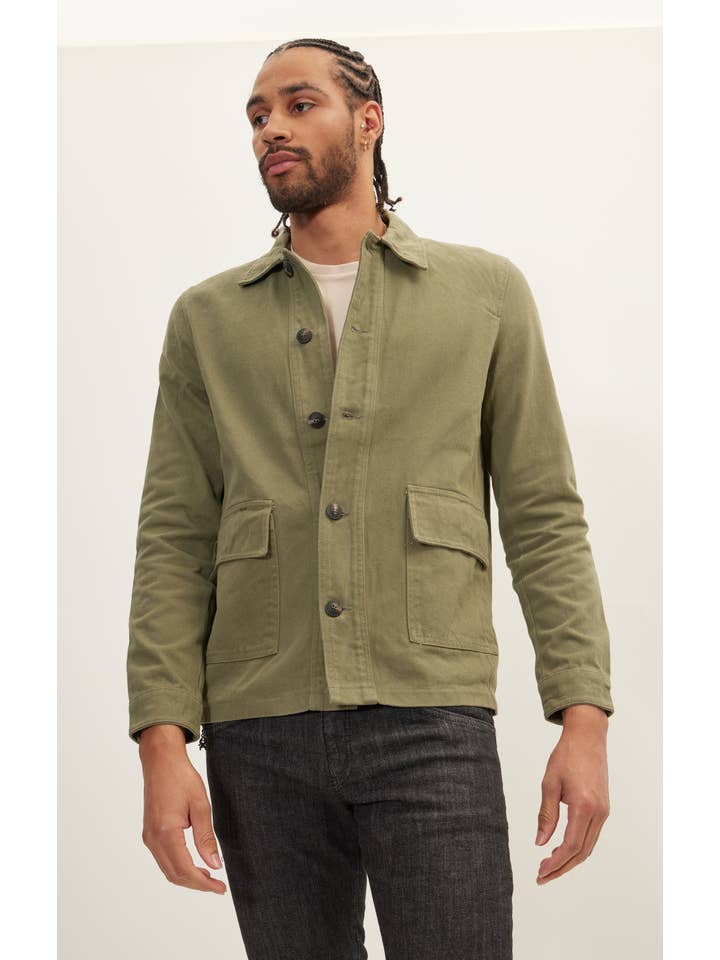 VERDE Giacca da lavoro da uomo in tela verde in vendita all'ingrosso su Faire1