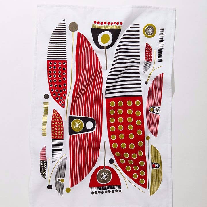 Mezzaluna Studio - Wholesale Tea Towel - Canoes Tea Towel